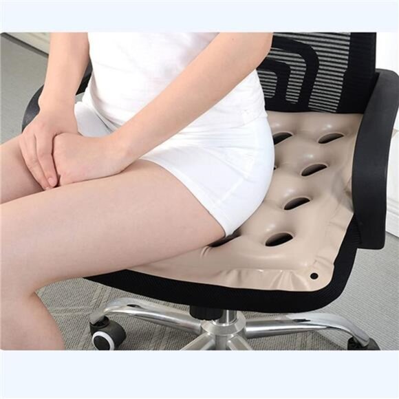 Inflatable Seat Cushion Wheelchair Air Cushion Pressure Relief 17x17 Waffle Pad - Picture 6 of 7